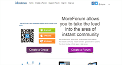 Desktop Screenshot of moreforum.com