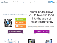 Tablet Screenshot of moreforum.com